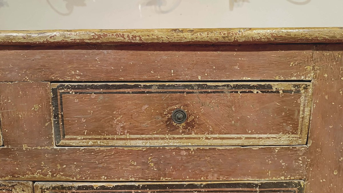 CREDENZA NEOCLASSICA DIPINTA FINE XVIII SECOLO -photo-2