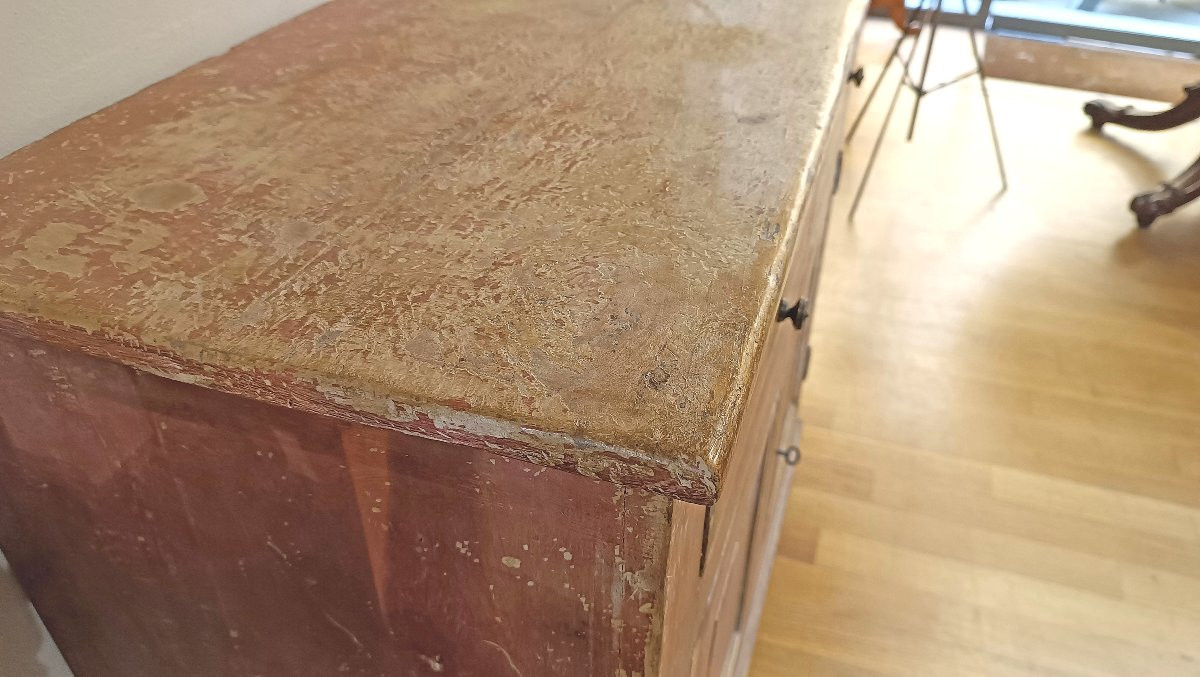 CREDENZA NEOCLASSICA DIPINTA FINE XVIII SECOLO -photo-3