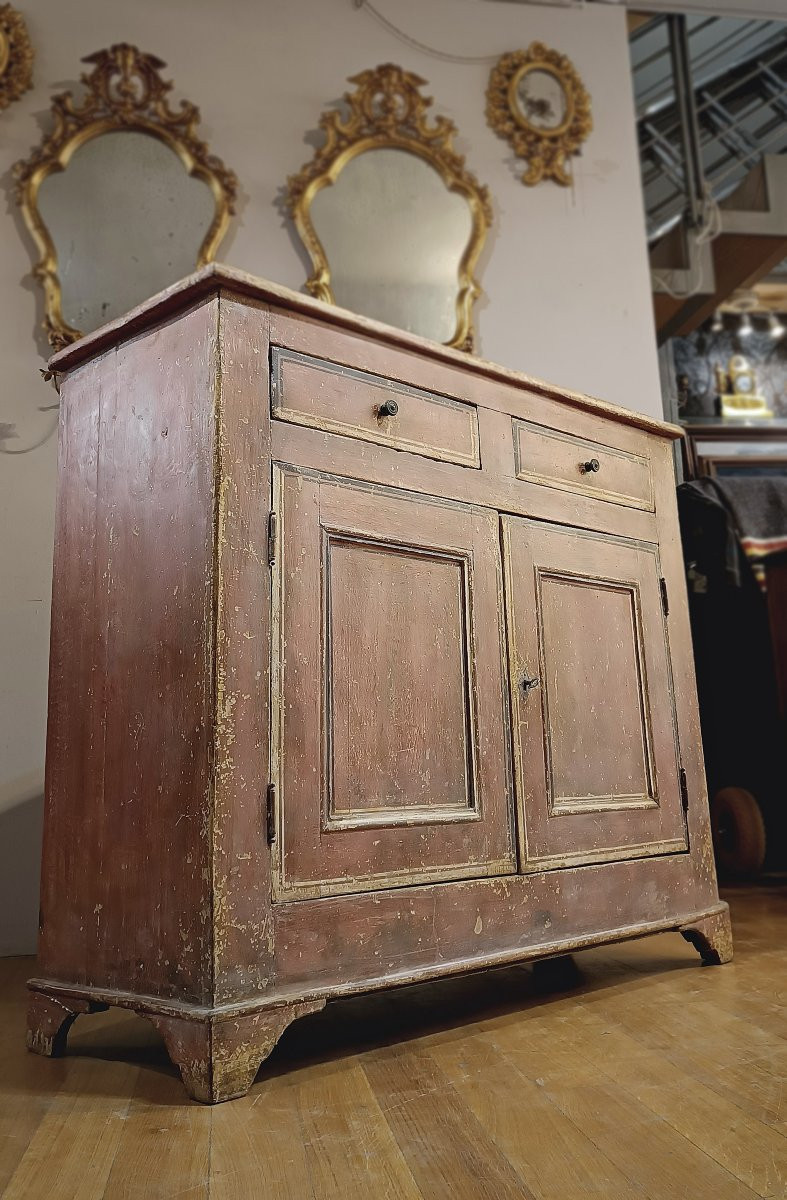 CREDENZA NEOCLASSICA DIPINTA FINE XVIII SECOLO -photo-5