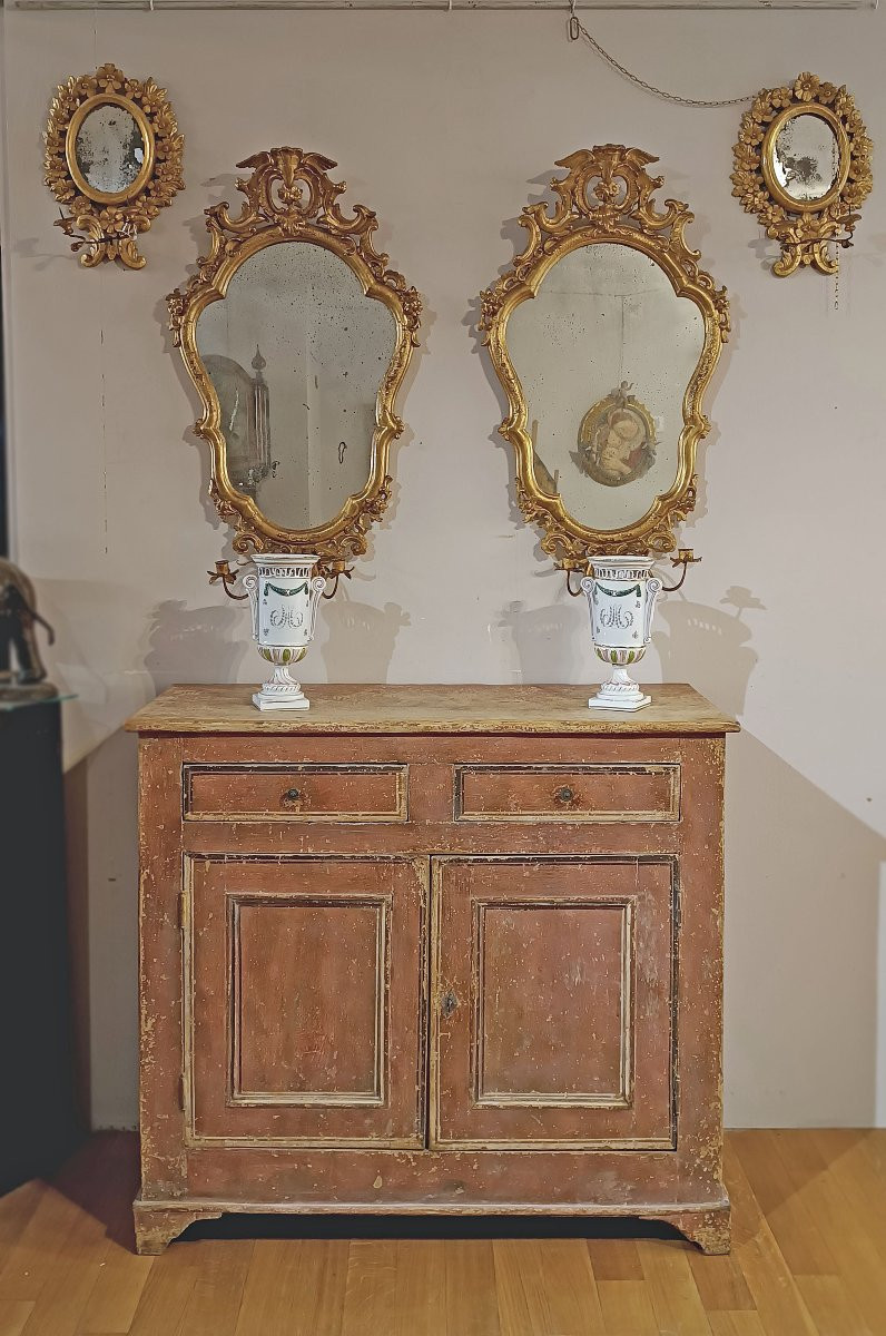 CREDENZA NEOCLASSICA DIPINTA FINE XVIII SECOLO -photo-6