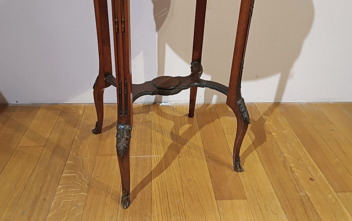 TAVOLINO INTARSIATO NAPOLEONE III META’ XIX SECOLO-photo-3