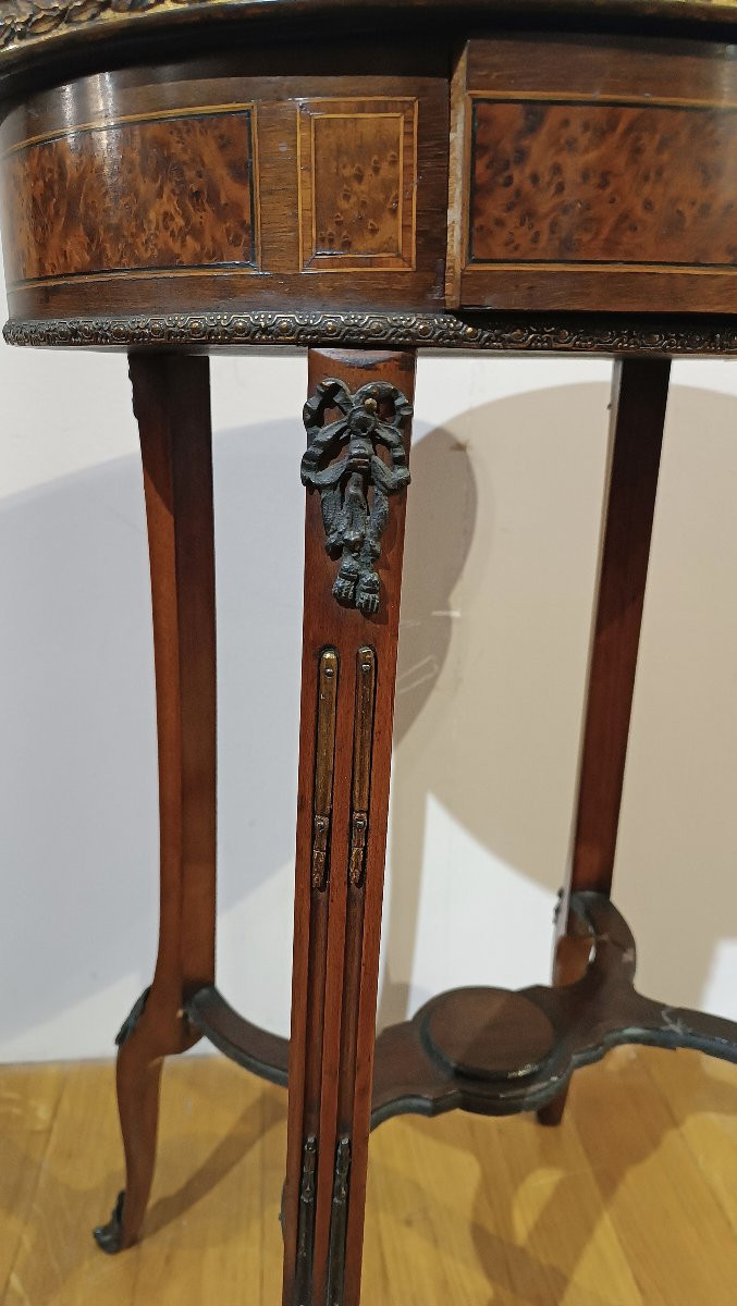 TAVOLINO INTARSIATO NAPOLEONE III META’ XIX SECOLO-photo-7