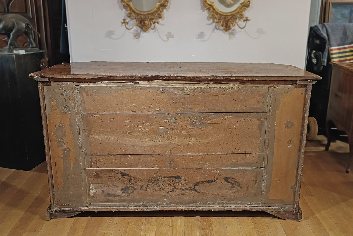 CREDENZA IN NOCE LUIGI XIV CON QUATTRO SPORTELLI FINE XVII-INIZI XVIII SECOLO -photo-4