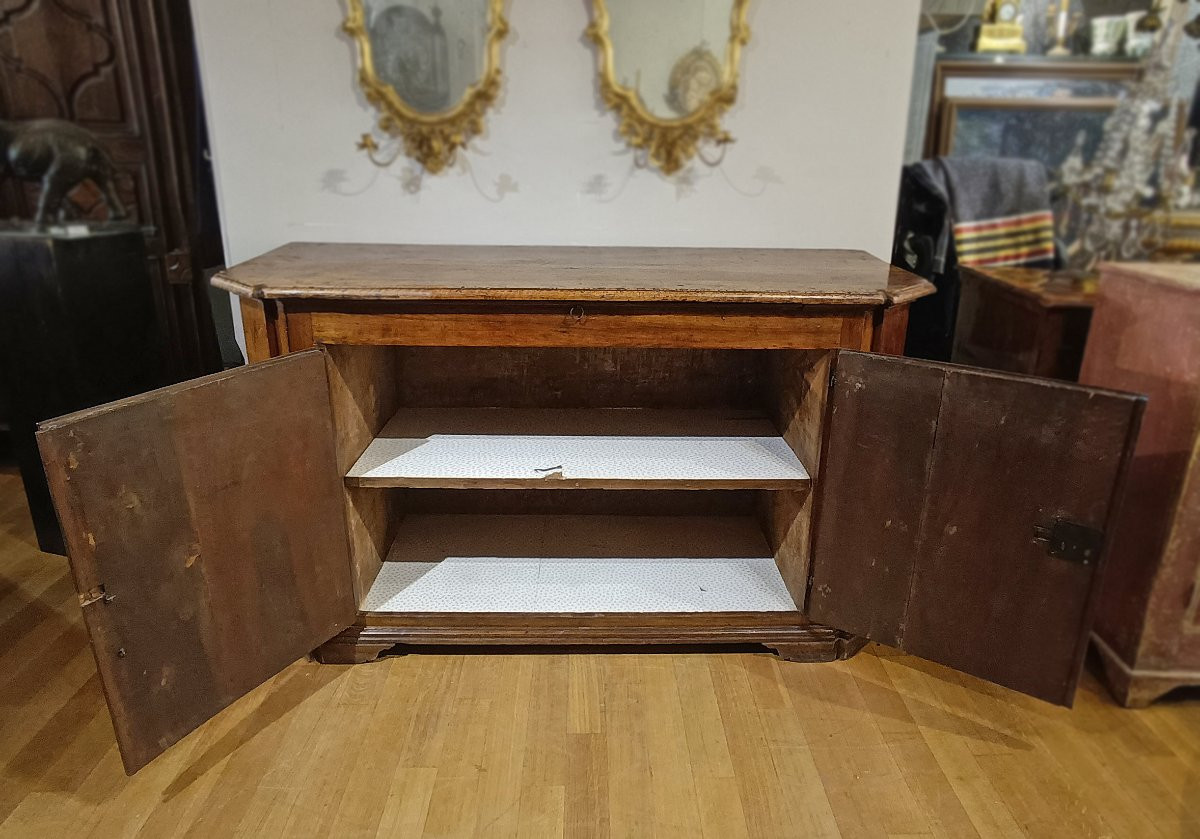 CREDENZA IN NOCE LUIGI XIV CON QUATTRO SPORTELLI FINE XVII-INIZI XVIII SECOLO -photo-1