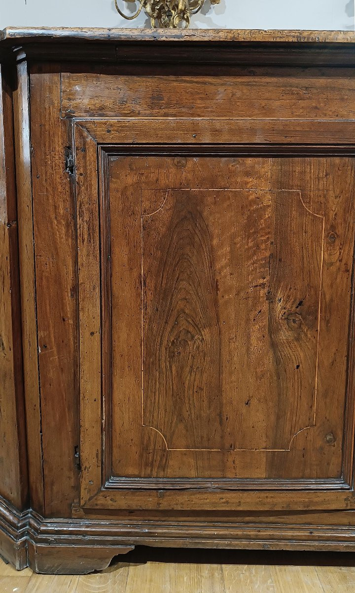 CREDENZA IN NOCE LUIGI XIV CON QUATTRO SPORTELLI FINE XVII-INIZI XVIII SECOLO -photo-7