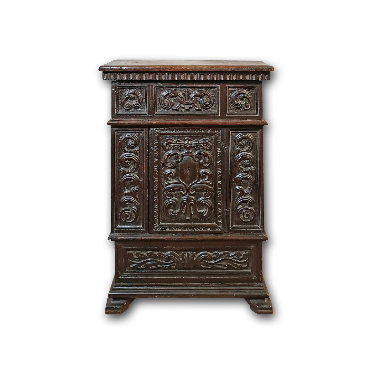 PICCOLA CREDENZA PORTACANDELE XVI SECOLO 