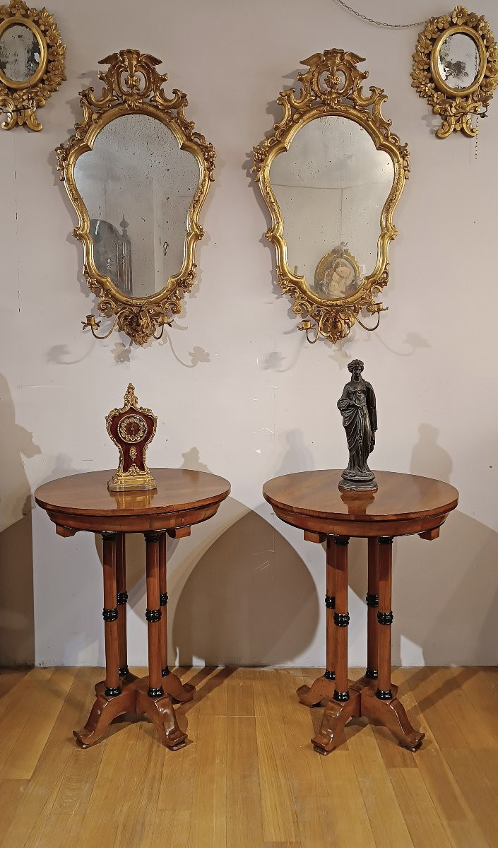 COPPIA DI TAVOLINI CARLO X PRIMA META’ XIX SECOLO-photo-6