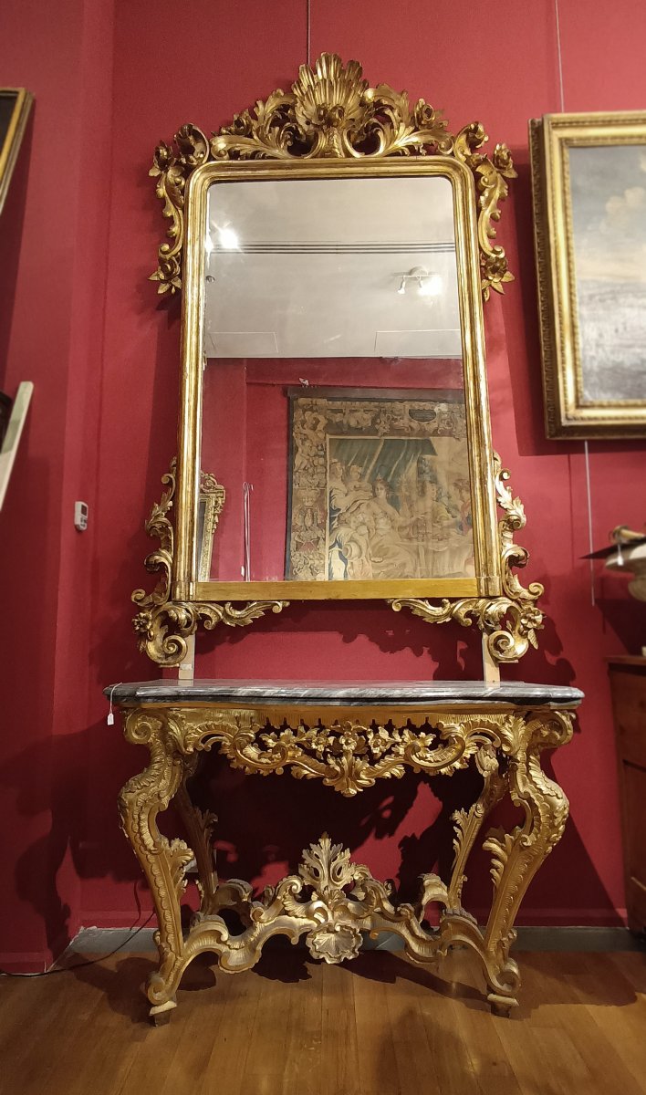 GRANDE SPECCHIERA DORATA LUIGI FILIPPO PRIMA META’ DEL XIX SECOLO-photo-6