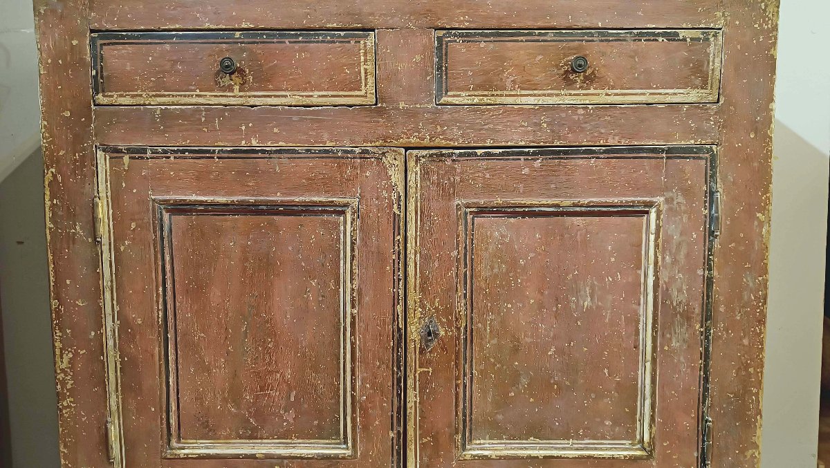 CREDENZA NEOCLASSICA DIPINTA FINE XVIII SECOLO -photo-2