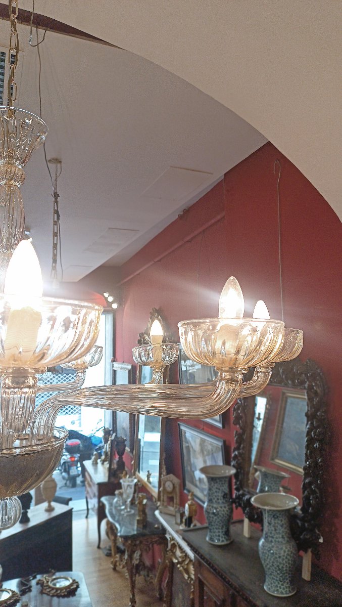 LAMPADARIO IN VETRO VENINI ANNI ’70 -photo-4