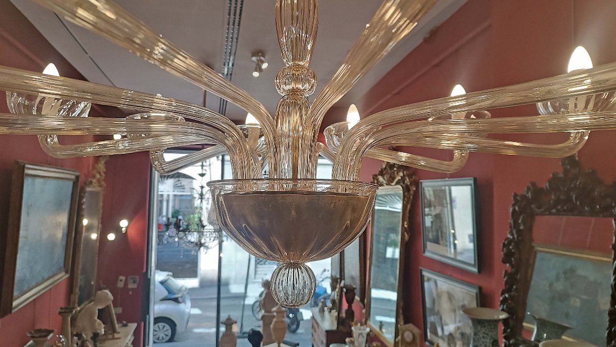 LAMPADARIO IN VETRO VENINI ANNI ’70 -photo-1