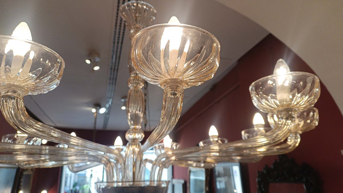 LAMPADARIO IN VETRO VENINI ANNI ’70 -photo-3