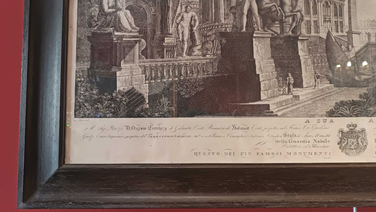 COPPIA DI INCISIONI CON MONUMENTI DI ROMA E DELL’ETRURIA FINE DEL XIX SECOLO -photo-4