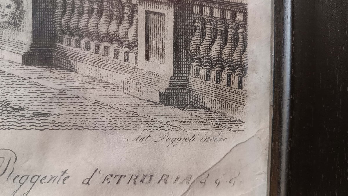 COPPIA DI INCISIONI CON MONUMENTI DI ROMA E DELL’ETRURIA FINE DEL XIX SECOLO -photo-7