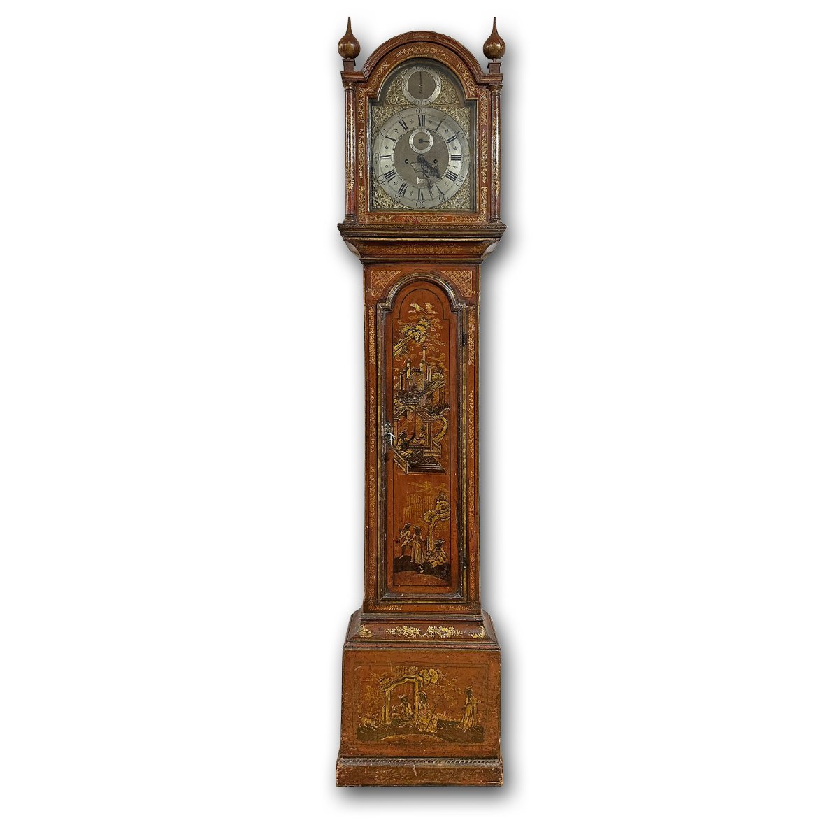 OROLOGIO A TORRE IN LACCA VENEZIANA META’ XVIII SECOLO