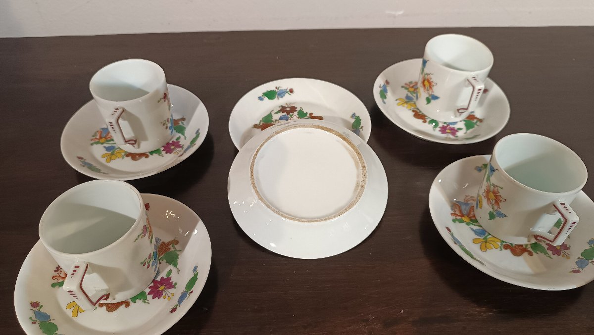 SERIE DI SEI TAZZINE GINORI TULIPANO FINE XVIII SECOLO-photo-6