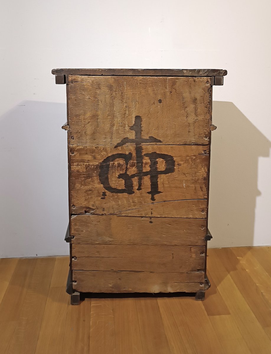 PICCOLA CREDENZA IN NOCE  XVI SECOLO -photo-4