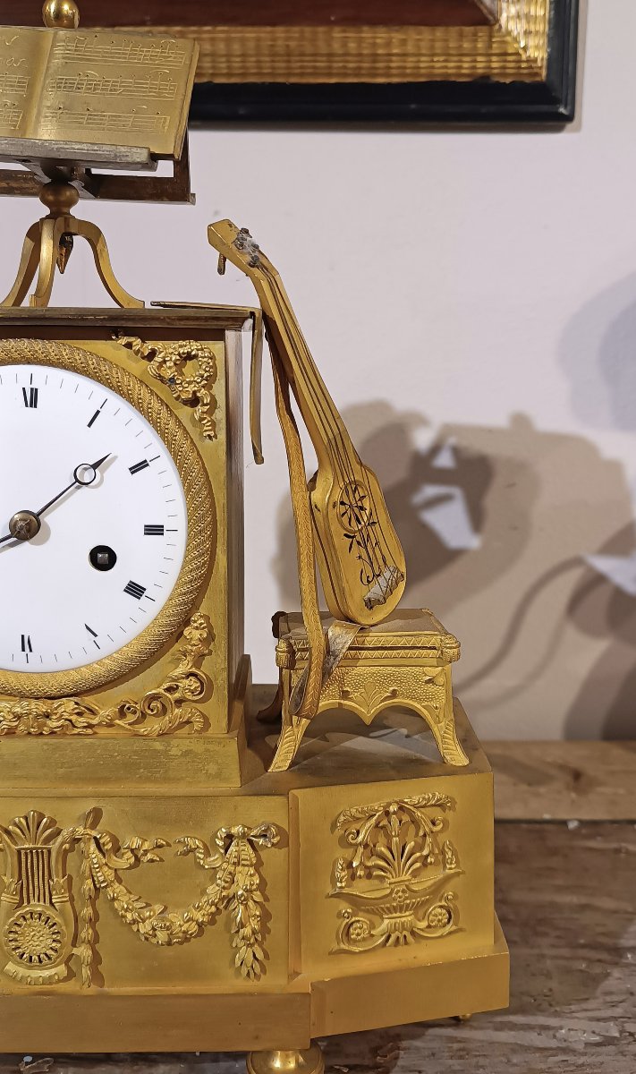 OROLOGIO NEOCLASSICO DORATO FINE DEL XVIII SECOLO -photo-5