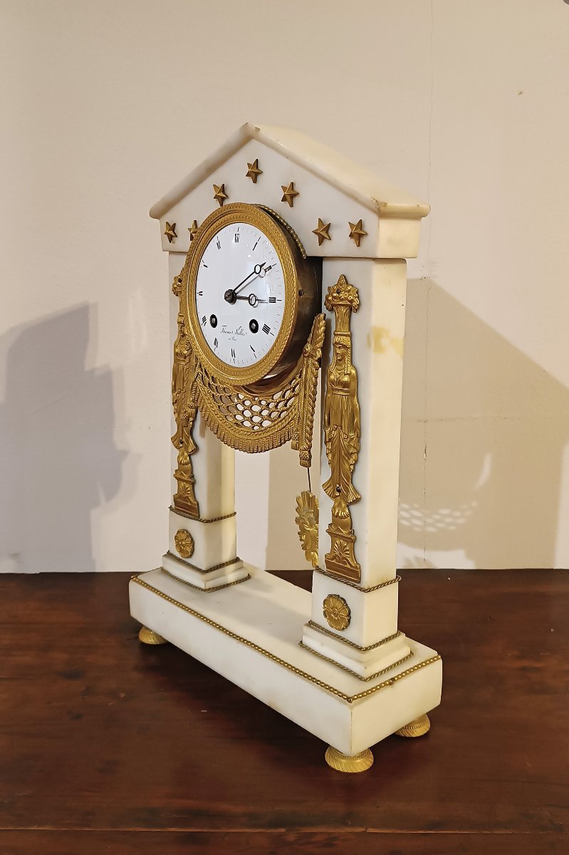 OROLOGIO A TEMPIETTO NEOCLASSICO FINE XVIII SECOLO -photo-2
