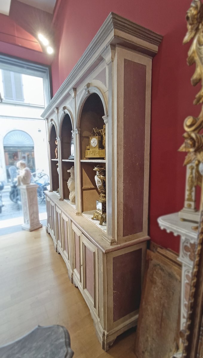 LIBRERIA NEOCLASSICA DIPINTA FINE XVIII-INIZI XIX SECOLO-photo-7