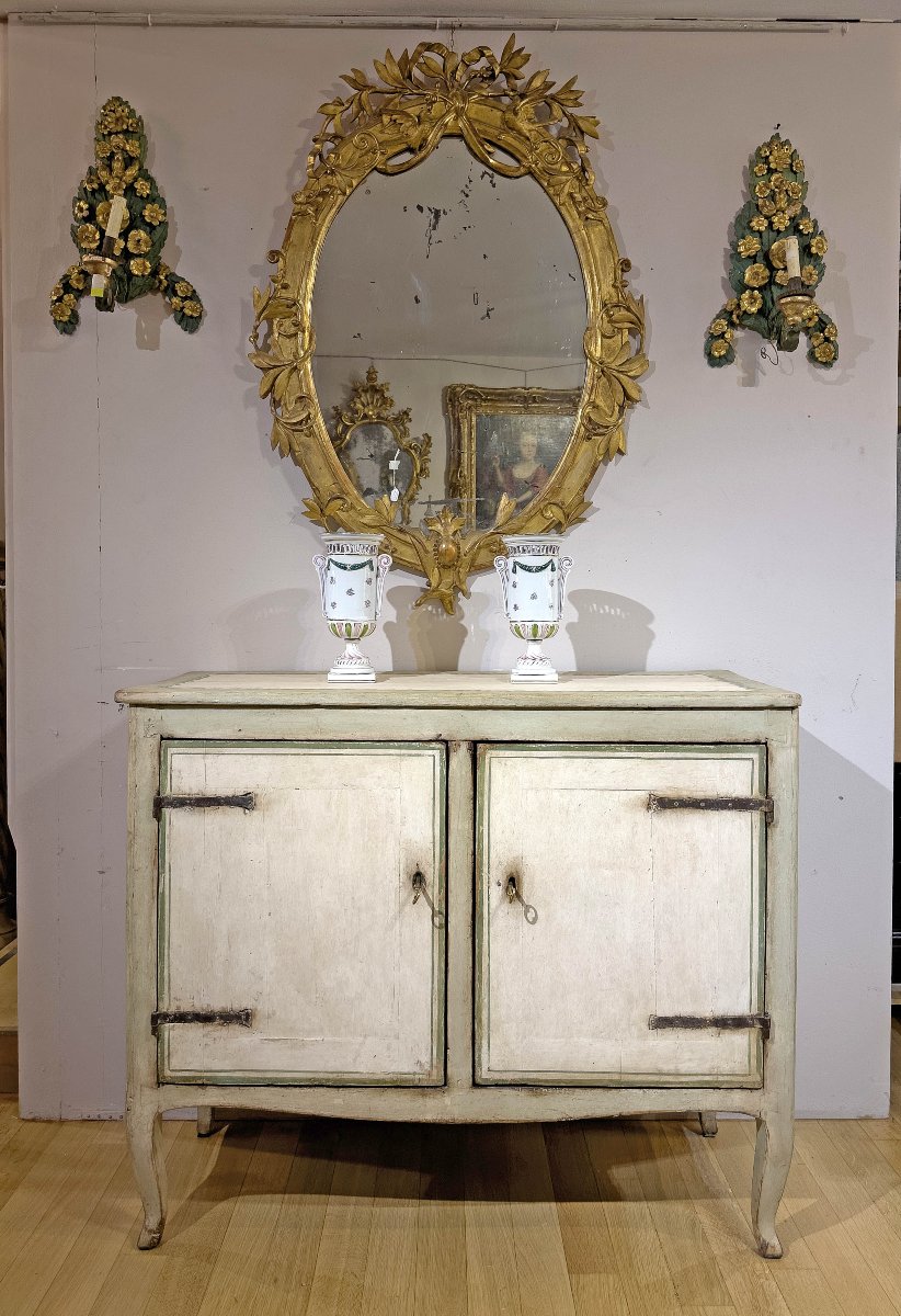 CREDENZA DIPINTA TRANSIZIONE SECONDA META’ XVIII SECOLO -photo-2
