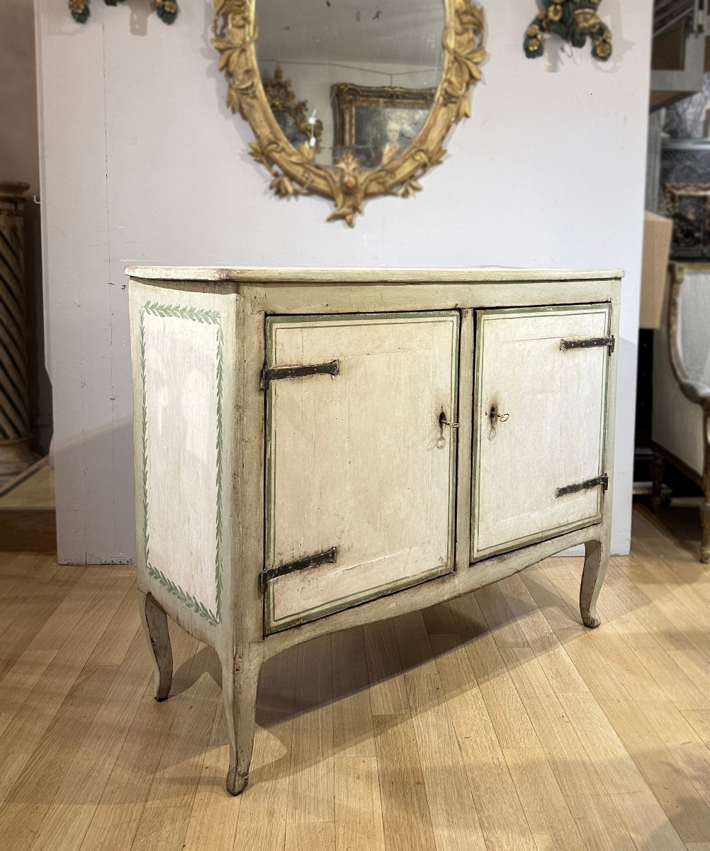 CREDENZA DIPINTA TRANSIZIONE SECONDA META’ XVIII SECOLO -photo-3