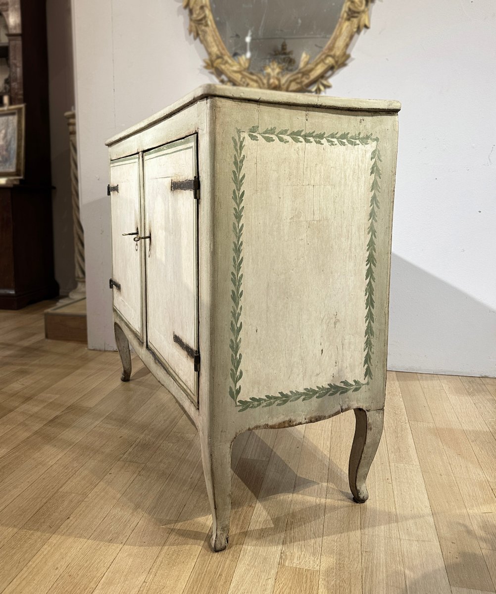CREDENZA DIPINTA TRANSIZIONE SECONDA META’ XVIII SECOLO -photo-4