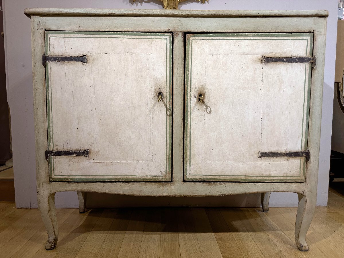CREDENZA DIPINTA TRANSIZIONE SECONDA META’ XVIII SECOLO -photo-2