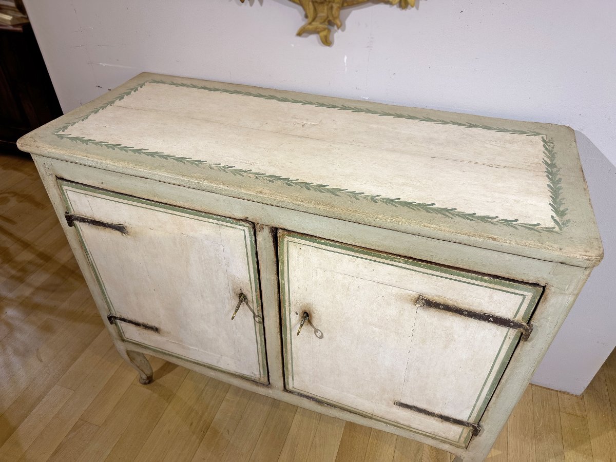 CREDENZA DIPINTA TRANSIZIONE SECONDA META’ XVIII SECOLO -photo-4