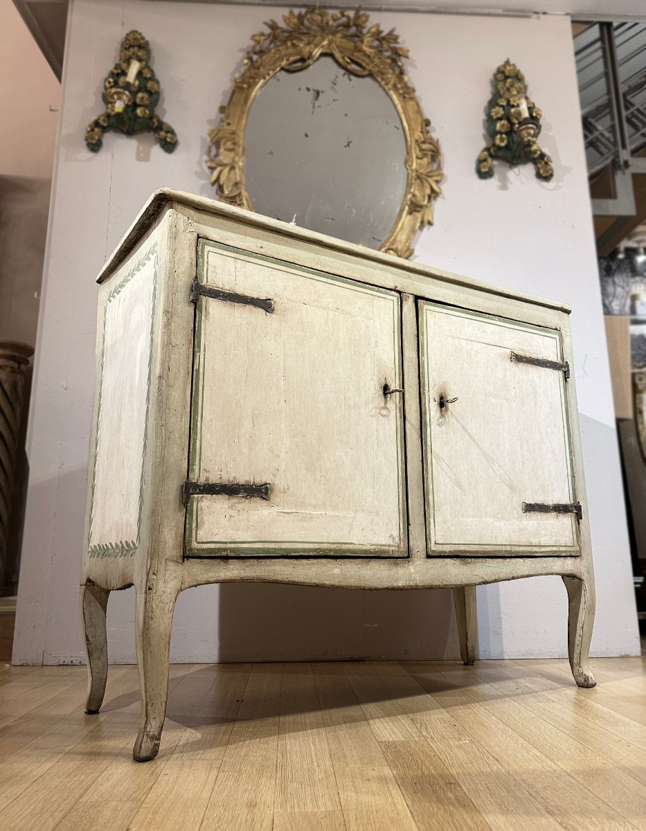 CREDENZA DIPINTA TRANSIZIONE SECONDA META’ XVIII SECOLO -photo-7