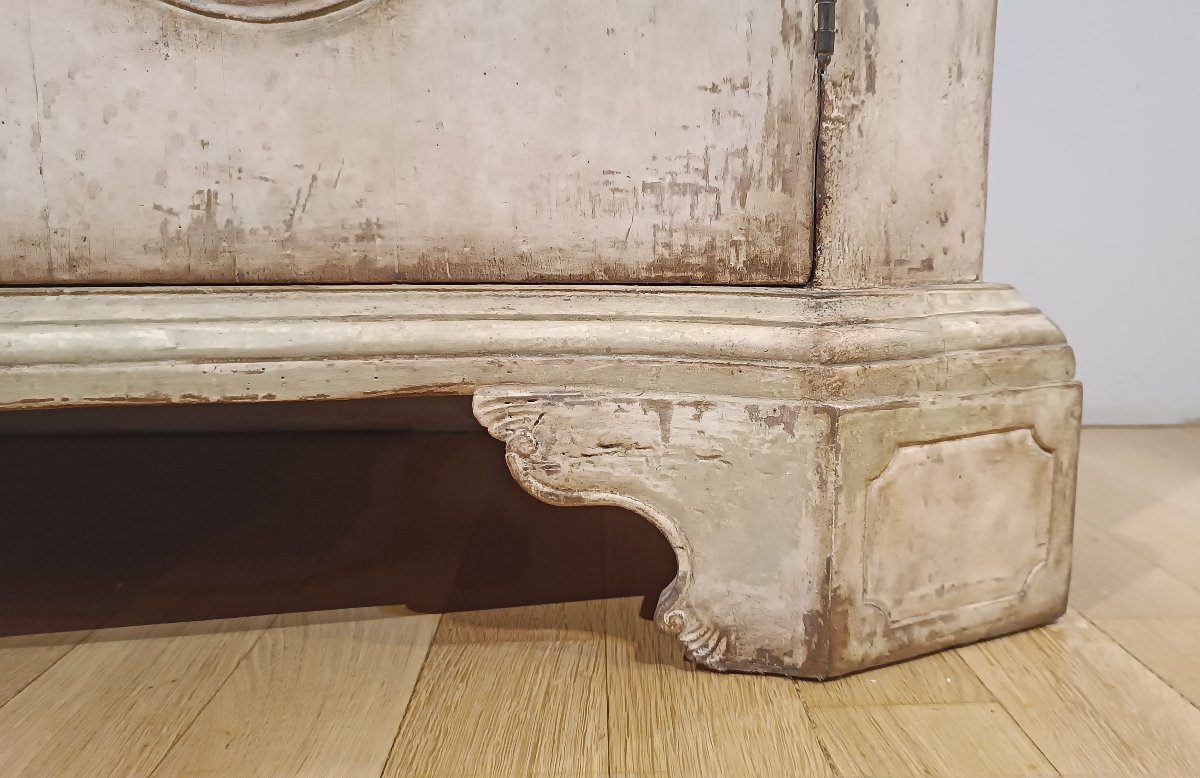 CREDENZA DIPINTA CON STEMMI FINE XVII-INIZI XVIII SECOLO -photo-4