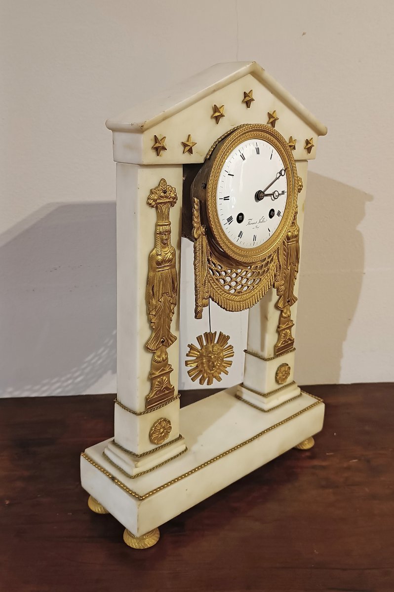 OROLOGIO A TEMPIETTO NEOCLASSICO FINE XVIII SECOLO -photo-3