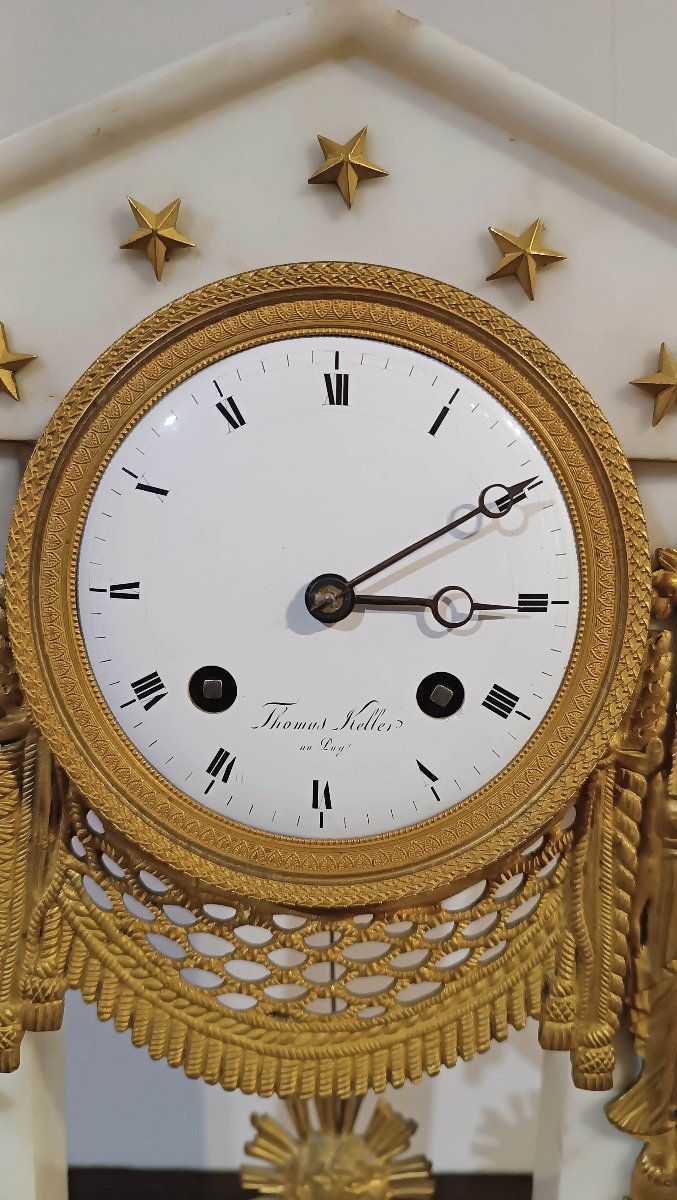 OROLOGIO A TEMPIETTO NEOCLASSICO FINE XVIII SECOLO -photo-1