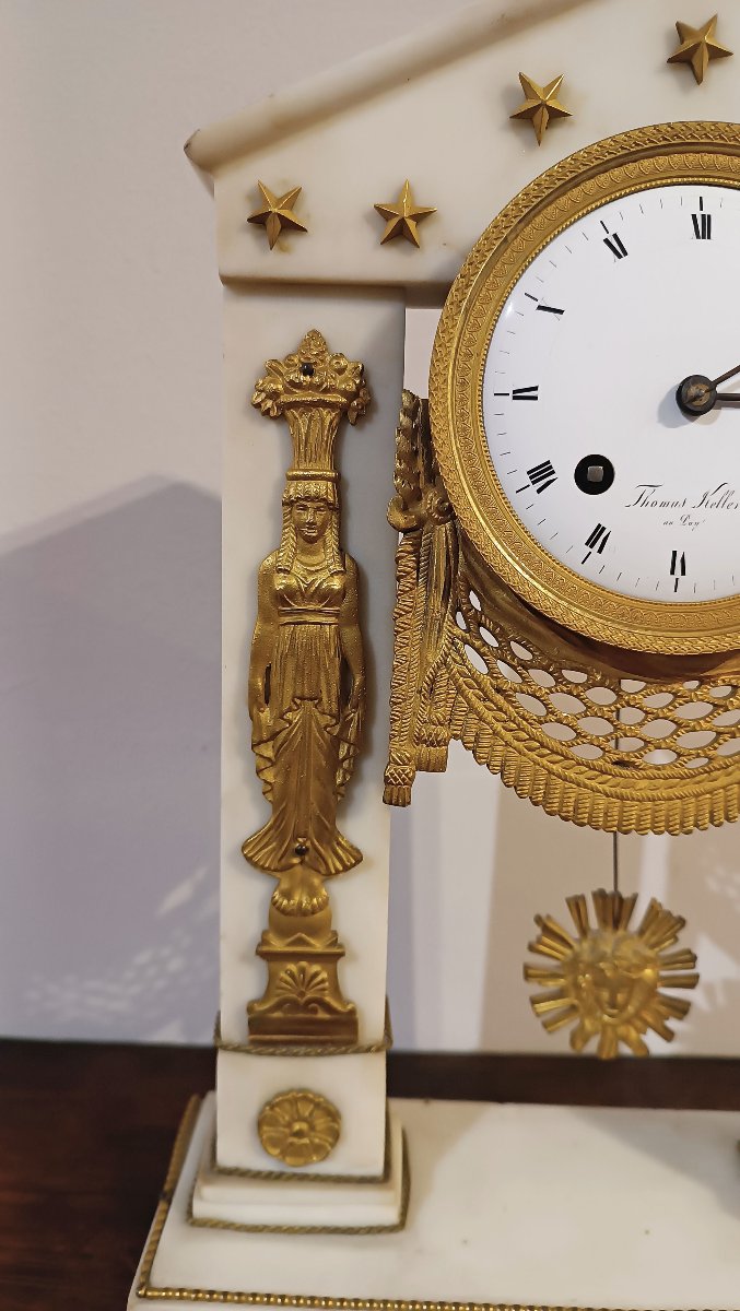 OROLOGIO A TEMPIETTO NEOCLASSICO FINE XVIII SECOLO -photo-2
