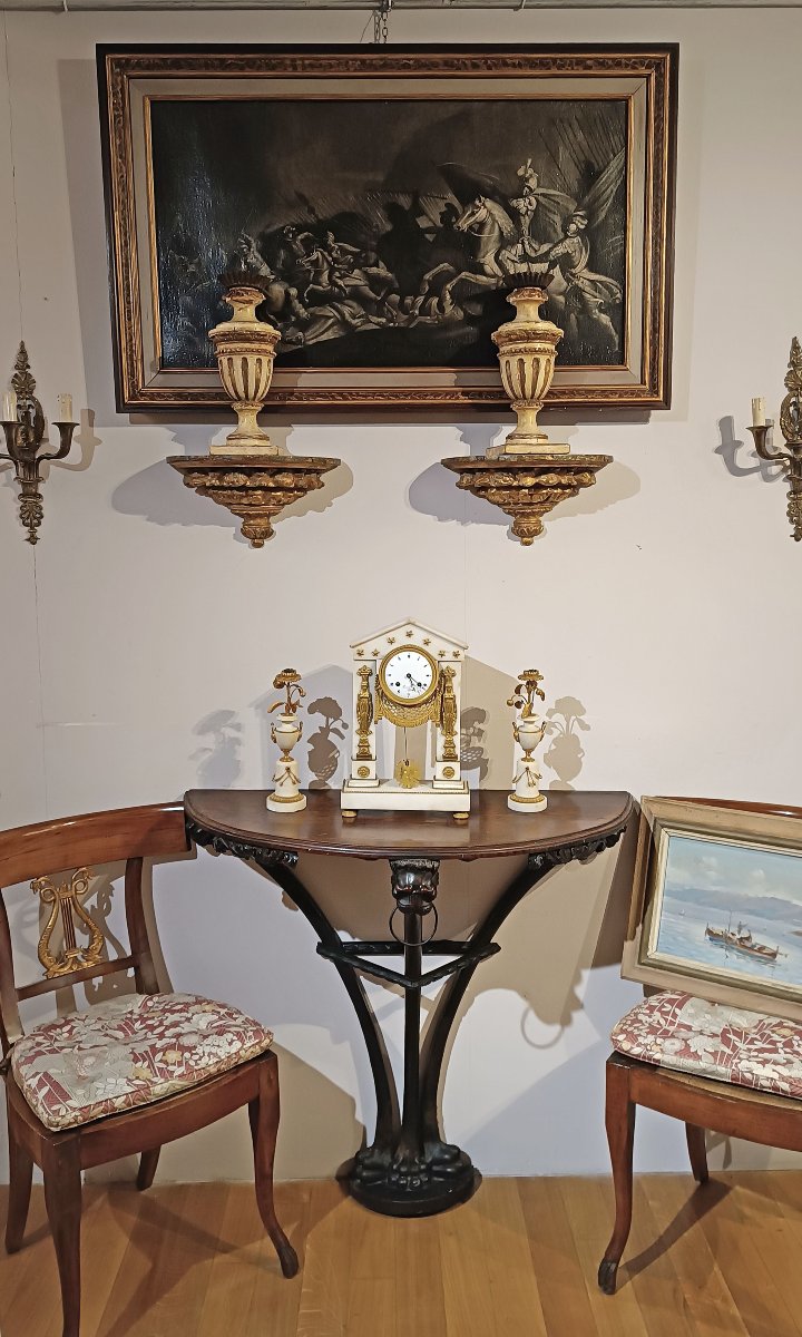 OROLOGIO A TEMPIETTO NEOCLASSICO FINE XVIII SECOLO -photo-6
