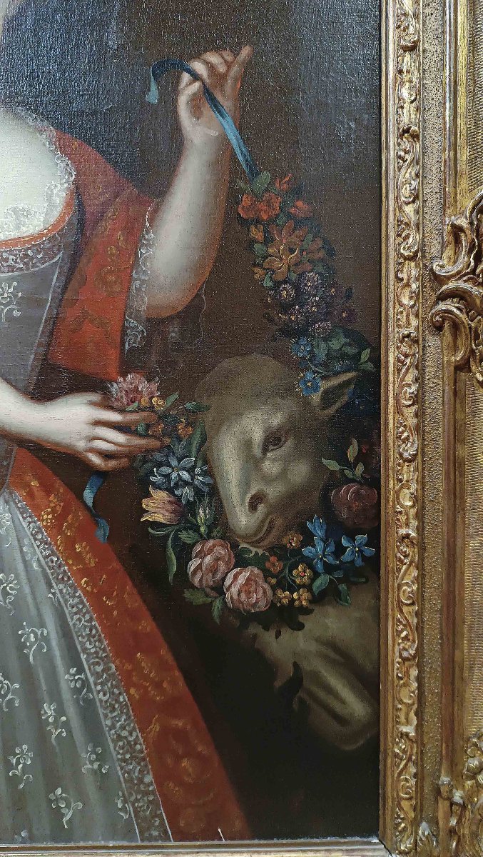 RITRATTO DI UNA NOBILE FANCIULLA META’ XVIII SECOLO -photo-4