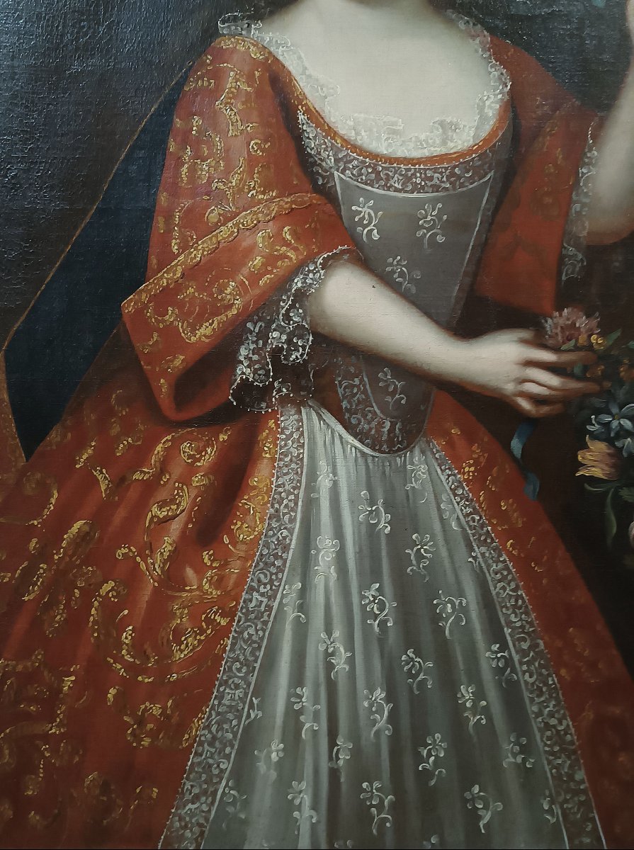 RITRATTO DI UNA NOBILE FANCIULLA META’ XVIII SECOLO -photo-1
