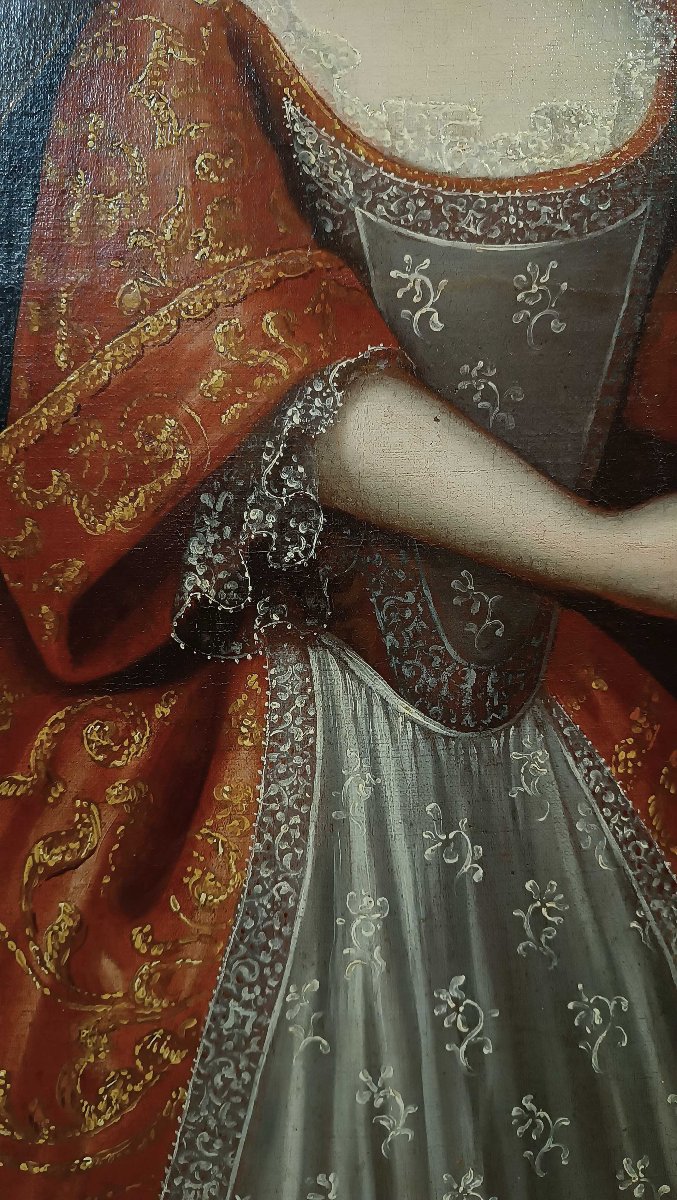 RITRATTO DI UNA NOBILE FANCIULLA META’ XVIII SECOLO -photo-2