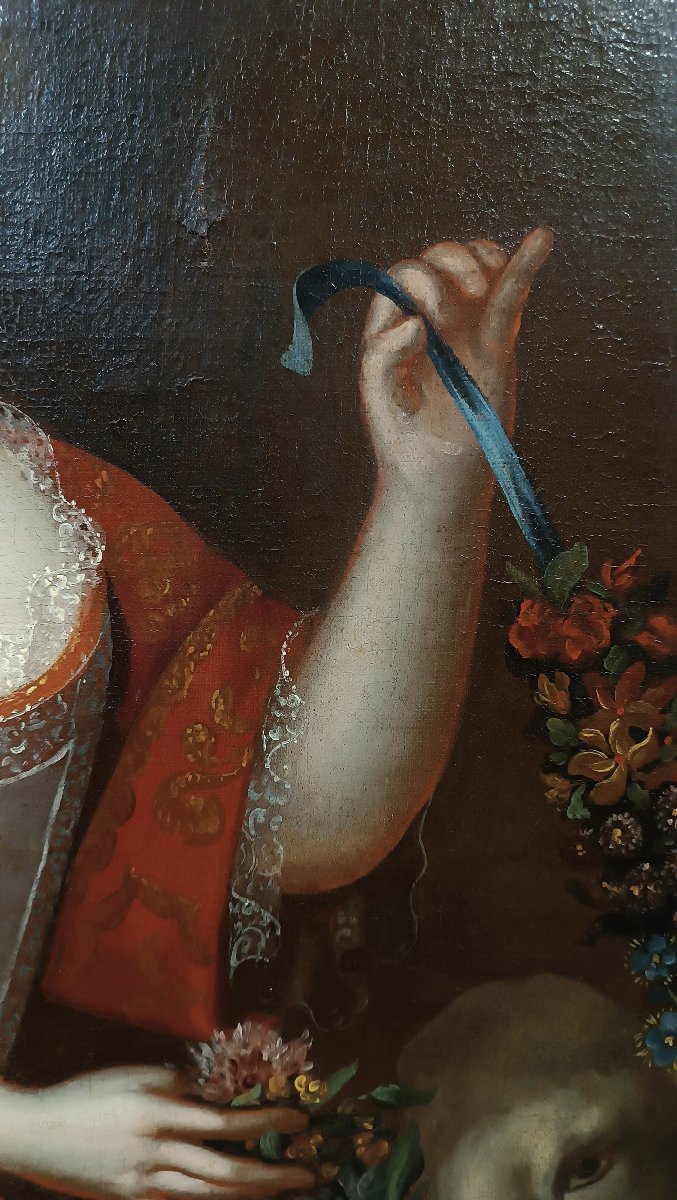 RITRATTO DI UNA NOBILE FANCIULLA META’ XVIII SECOLO -photo-3