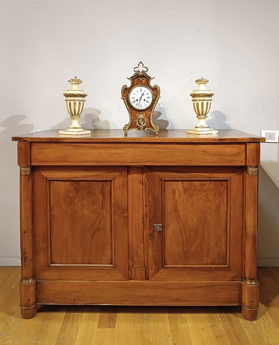 CREDENZA IN NOCE BIONDO IMPERO PRIMO XIX SECOLO -photo-6