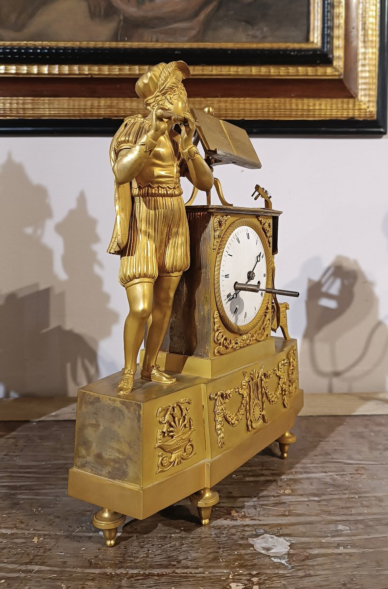 OROLOGIO NEOCLASSICO DORATO FINE DEL XVIII SECOLO -photo-2