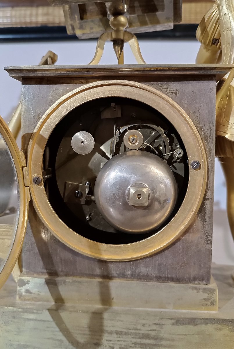 OROLOGIO NEOCLASSICO DORATO FINE DEL XVIII SECOLO -photo-6
