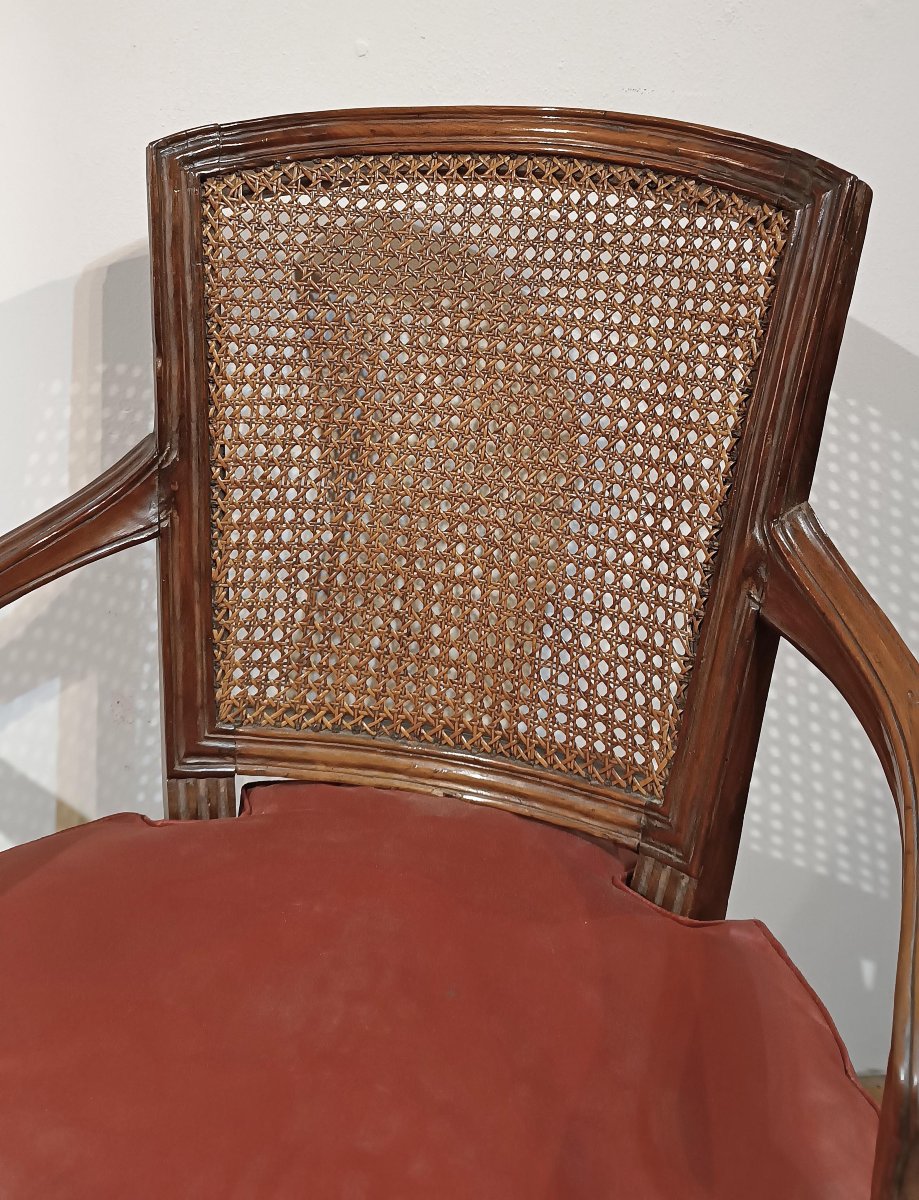 COPPIA DI POLTRONE NEOCLASSICHE FINE XVIII SECOLO-photo-4