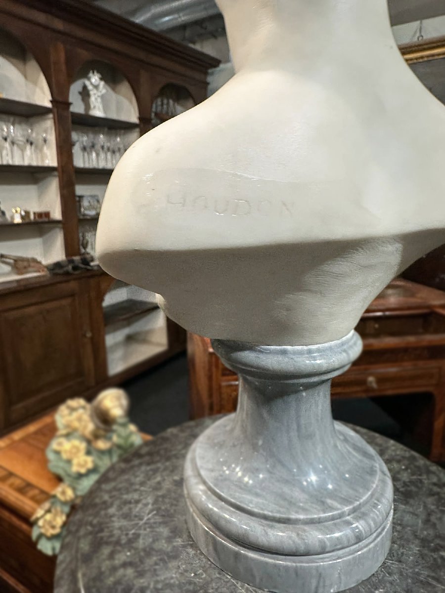 BUSTO DI GIOVANE IN MARMO PRIMI DEL XIX SECOLO-photo-4