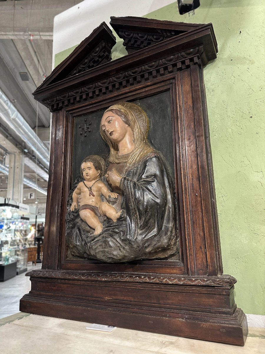 TABERNACOLO CON MADONNA E BAMBINO META’ XVI SECOLO -photo-3