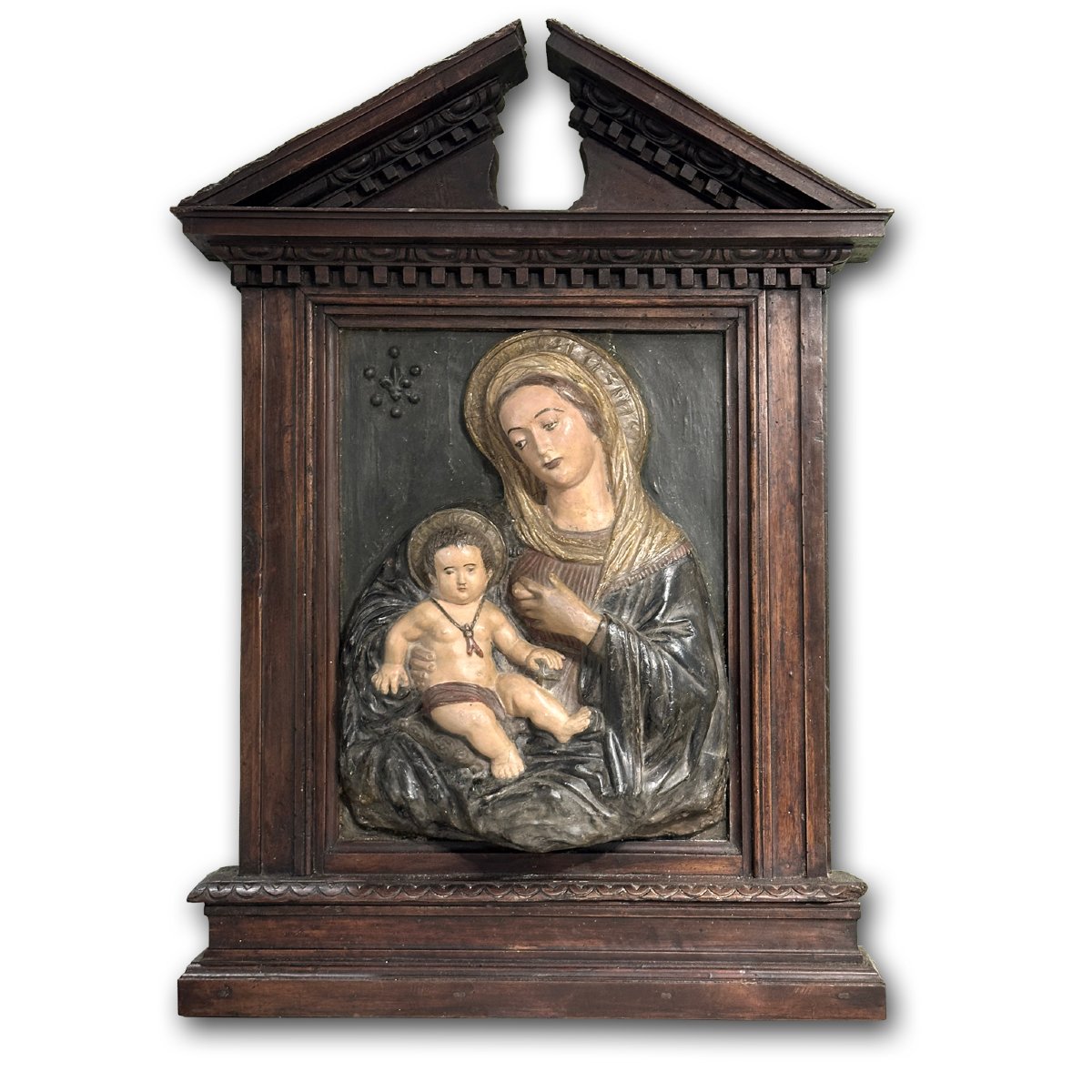 TABERNACOLO CON MADONNA E BAMBINO META’ XVI SECOLO 