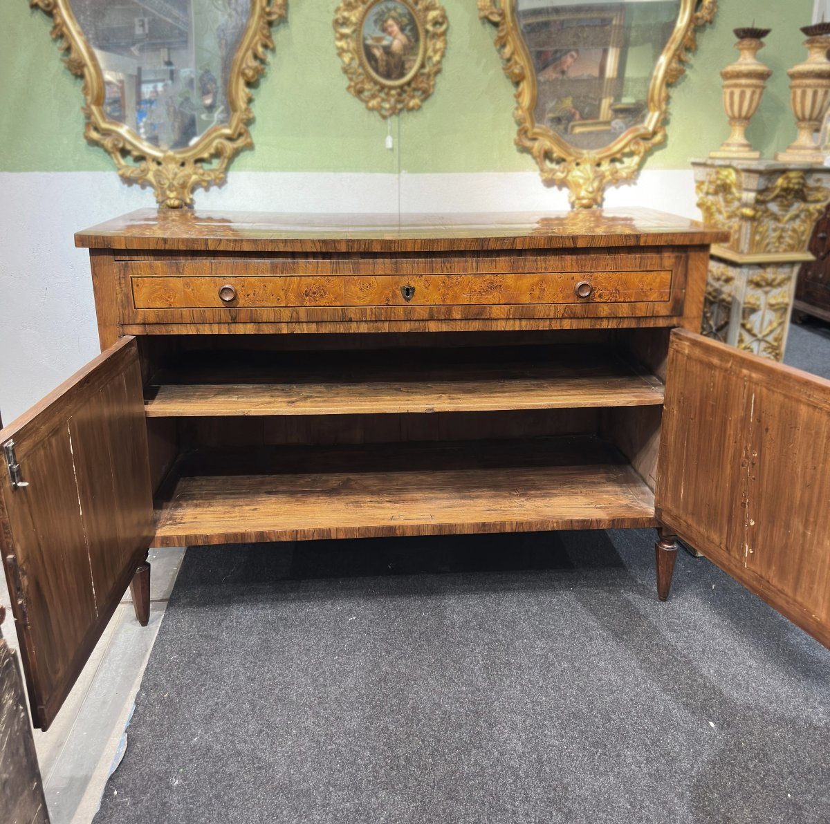 CREDENZA NEOCLASSICA LASTRONATA FINE XVIII SECOLO -photo-2