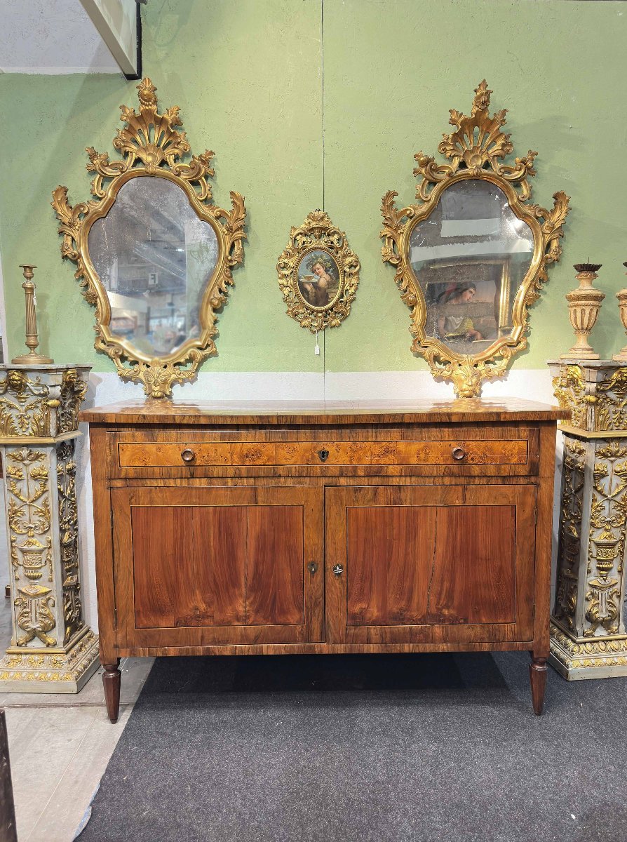 CREDENZA NEOCLASSICA LASTRONATA FINE XVIII SECOLO -photo-4