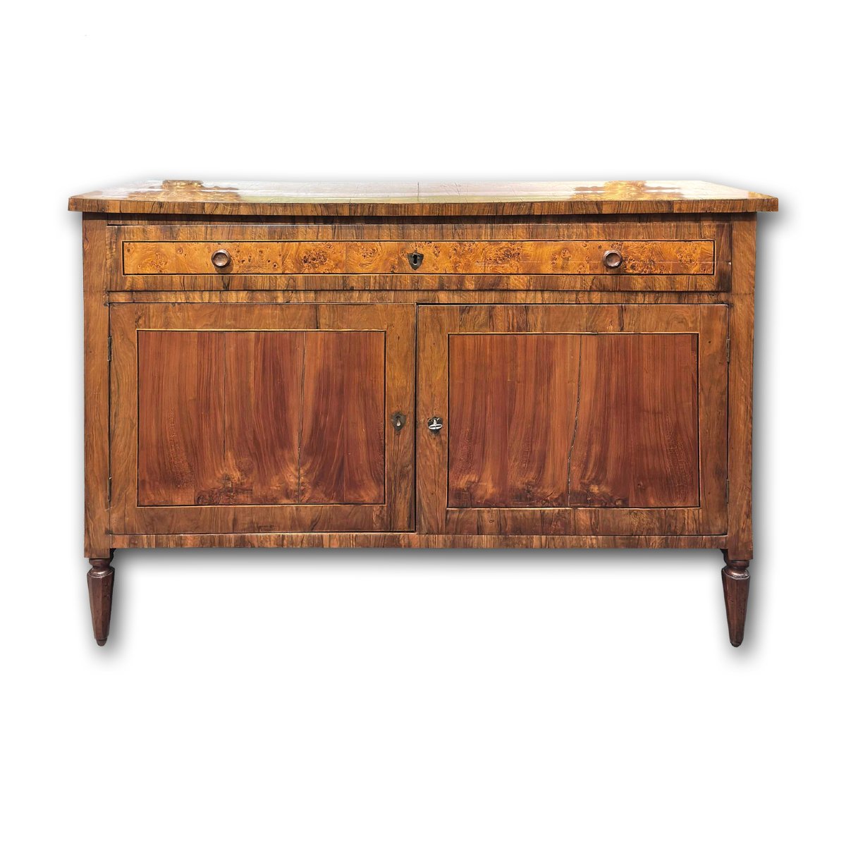 CREDENZA NEOCLASSICA LASTRONATA FINE XVIII SECOLO 