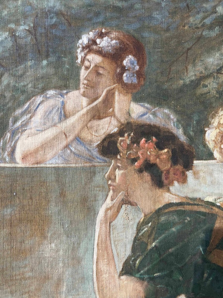 GRANDE DIPINTO NEOCLASSICO FINE XVIII SECOLO -photo-1
